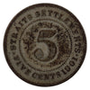 Straits Settlements 1901 5 Cents Fine (F12)