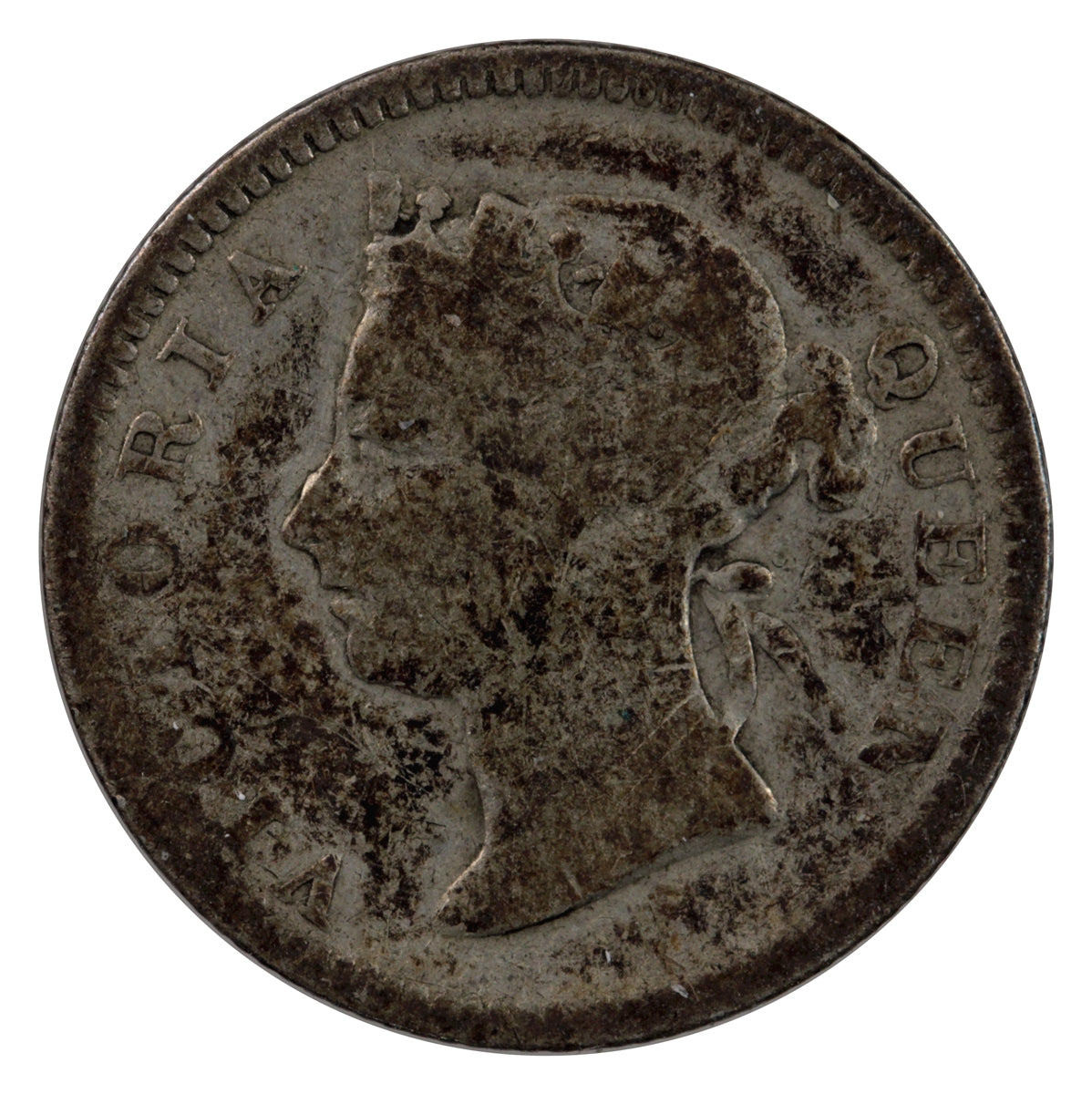 Straits Settlements 1901 5 Cents Fine (F12)