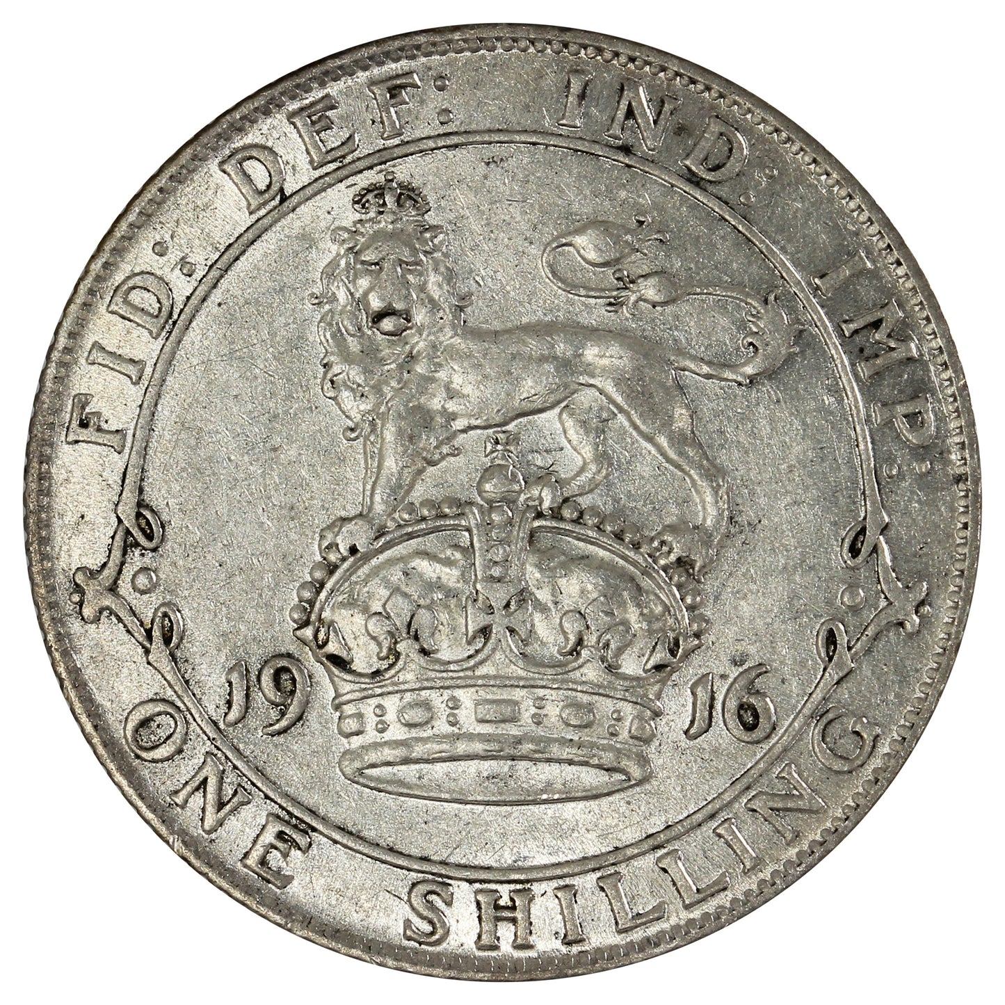 Great Britain 1916 Shilling Extra Fine (EF40)