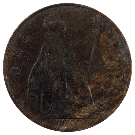Great Britain 1917 Penny EF-AU (EF45)