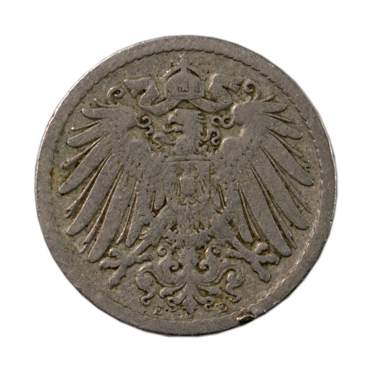 German Empire 1892E 5 Pfennig VF-EF (VF30) $