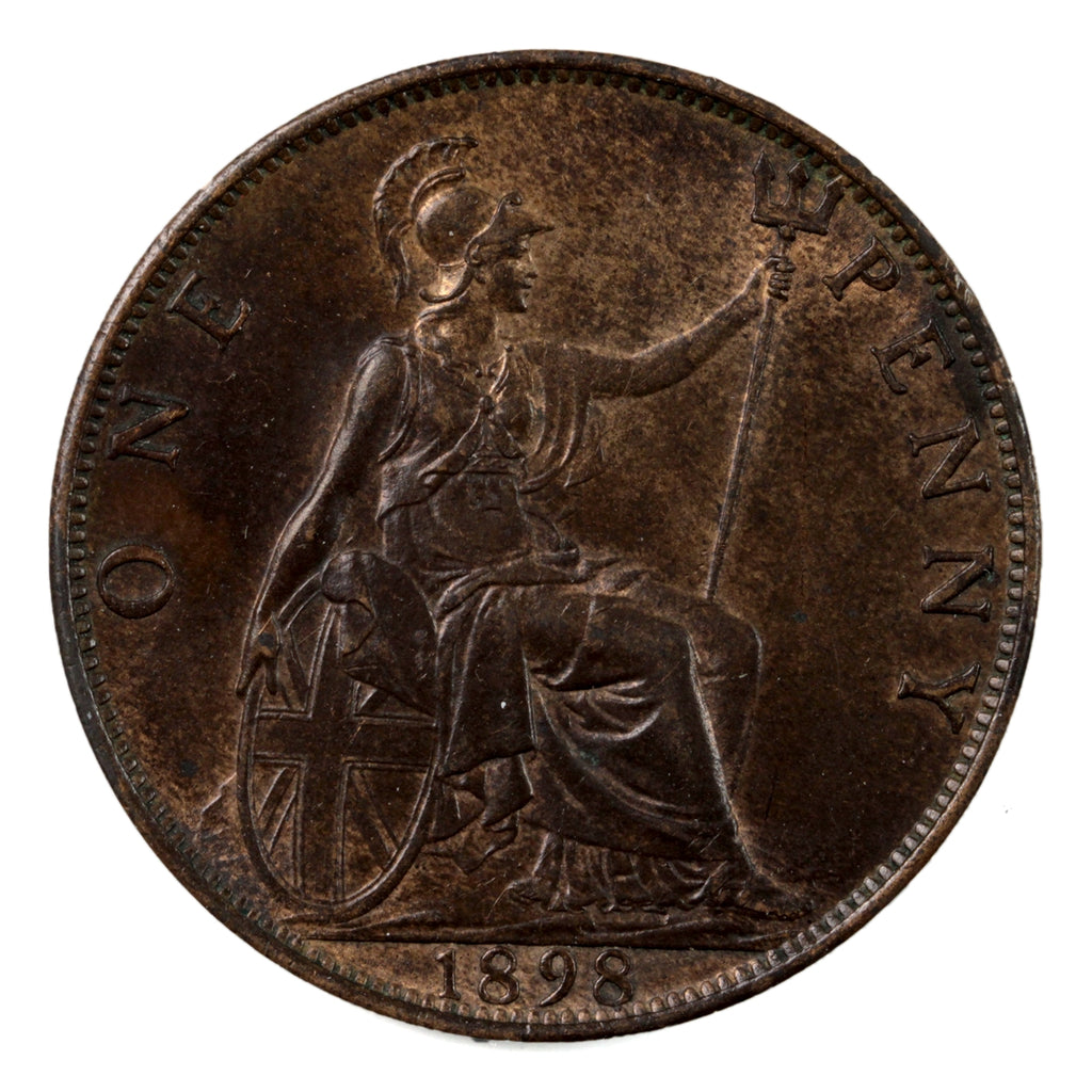 Great Britain 1898 Penny Almost Uncirculated (AU50) $