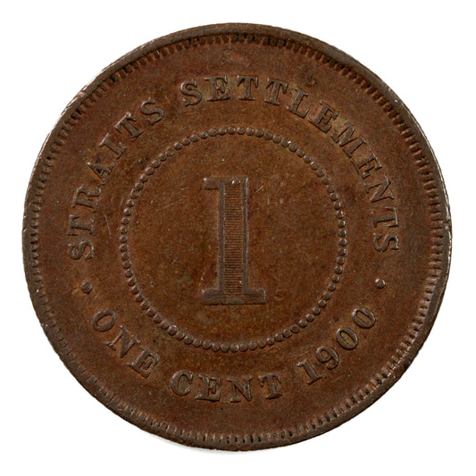 Straits Settlements 1900 Cent VF-EF (VF30) $
