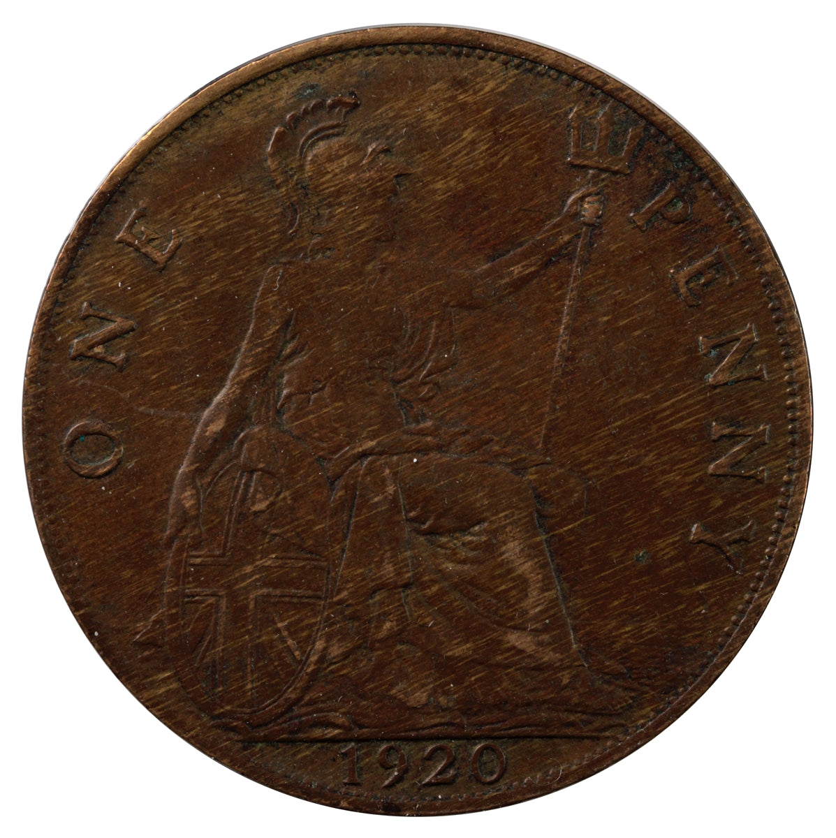 Great Britain 1920 Penny VF-EF (VF30)