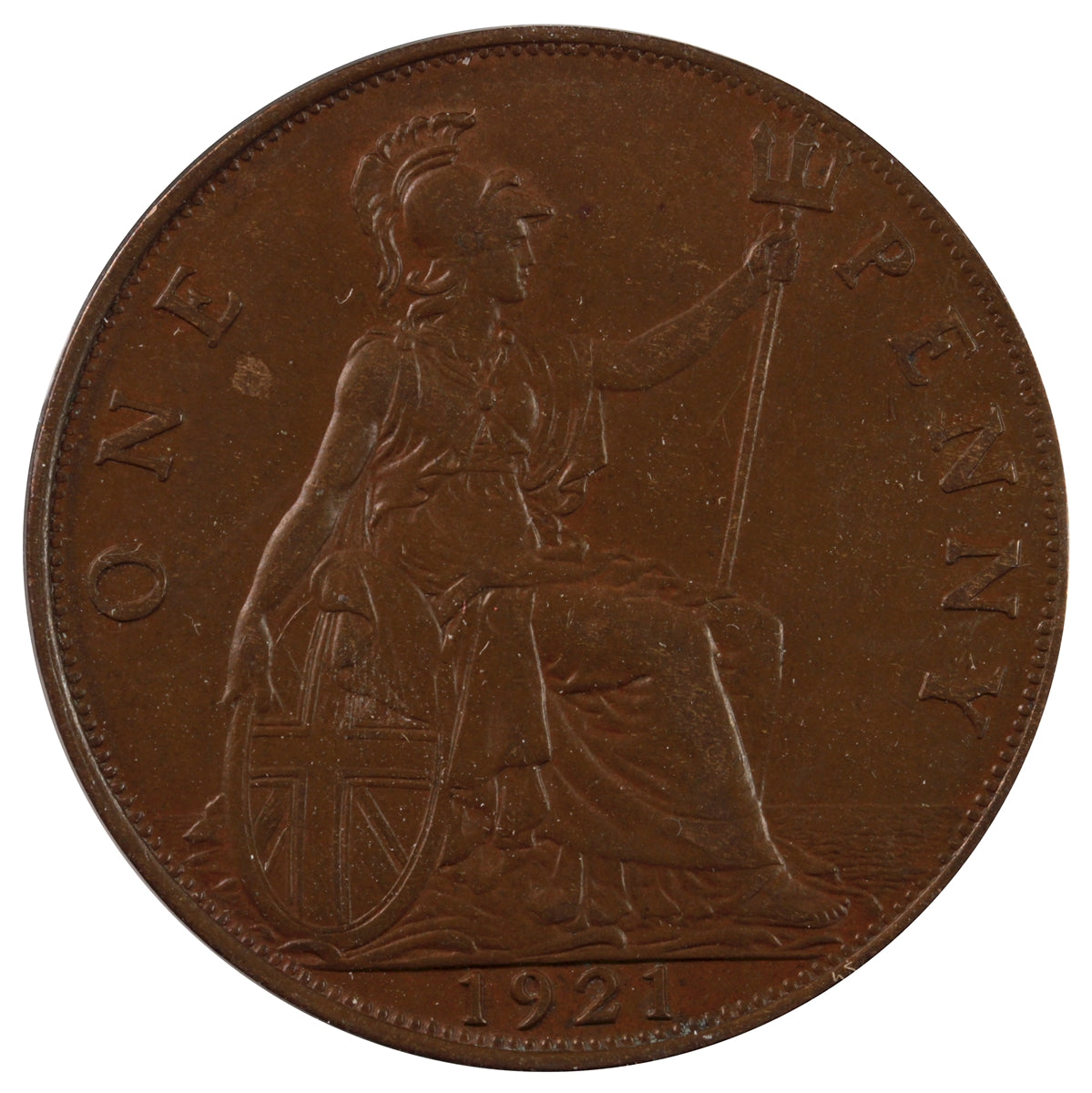 Great Britain 1921 Penny Extra Fine (EF40)