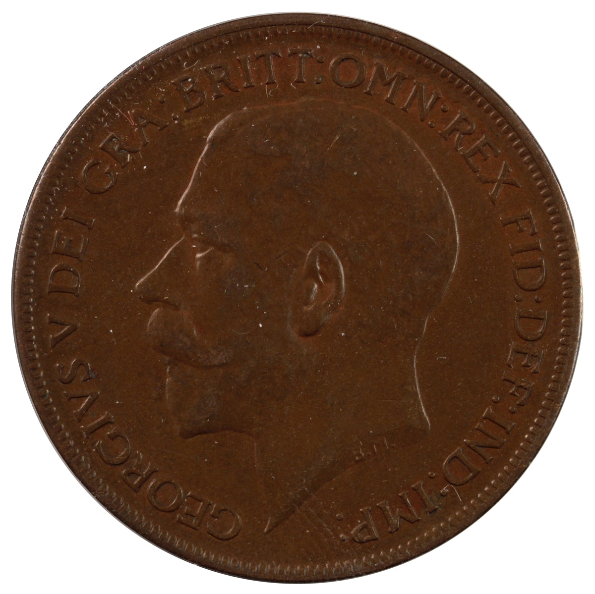 Great Britain 1921 Penny Extra Fine (EF40)