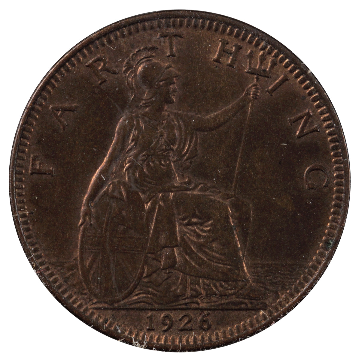 Great Britain 1926 Farthing AU-UNC (AU55)