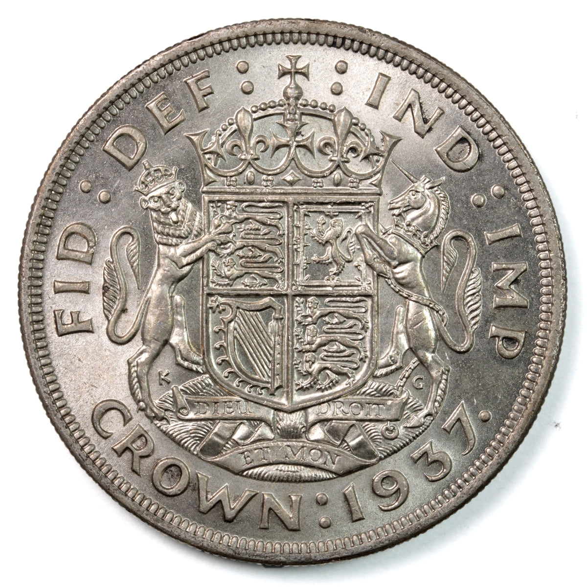 Great Britain 1937 Crown Brilliant Uncirculated (MS63) $