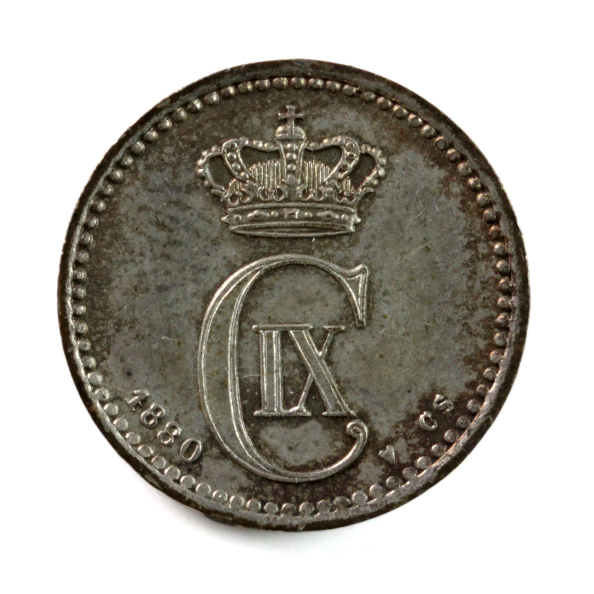 Denmark 1880CS Ore Almost Uncirculated (AU50) $