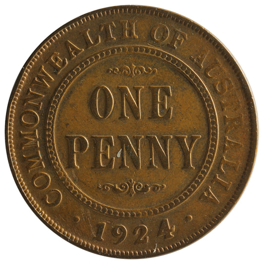 Australia 1924 Penny VF-EF (VF-30)