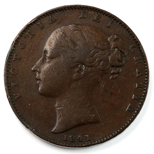 Great Britain 1841 Farthing VF-EF (VF30) $