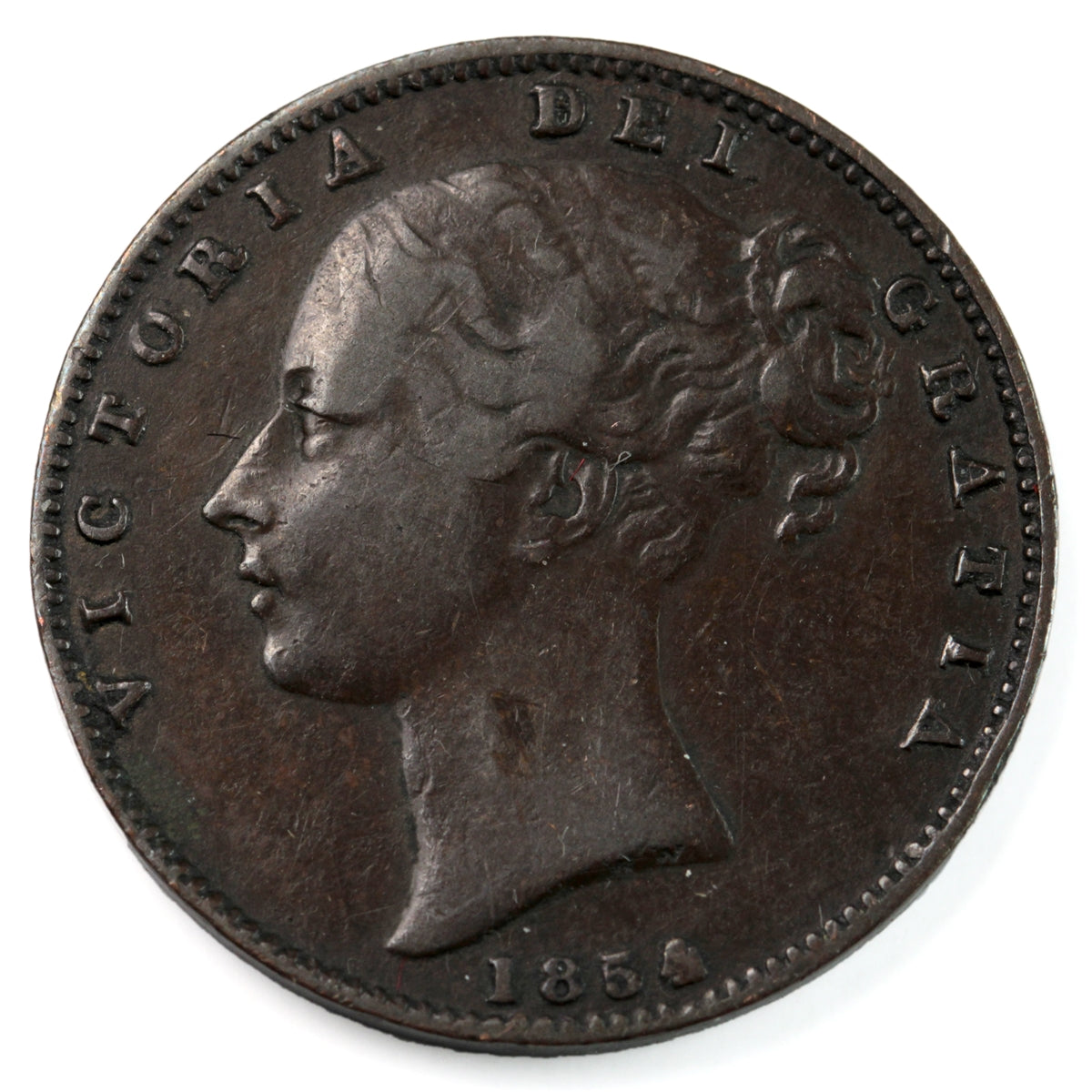 Great Britain 1854 Farthing VF-EF (VF30)