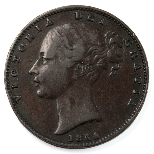 Great Britain 1854 Farthing VF-EF (VF30)