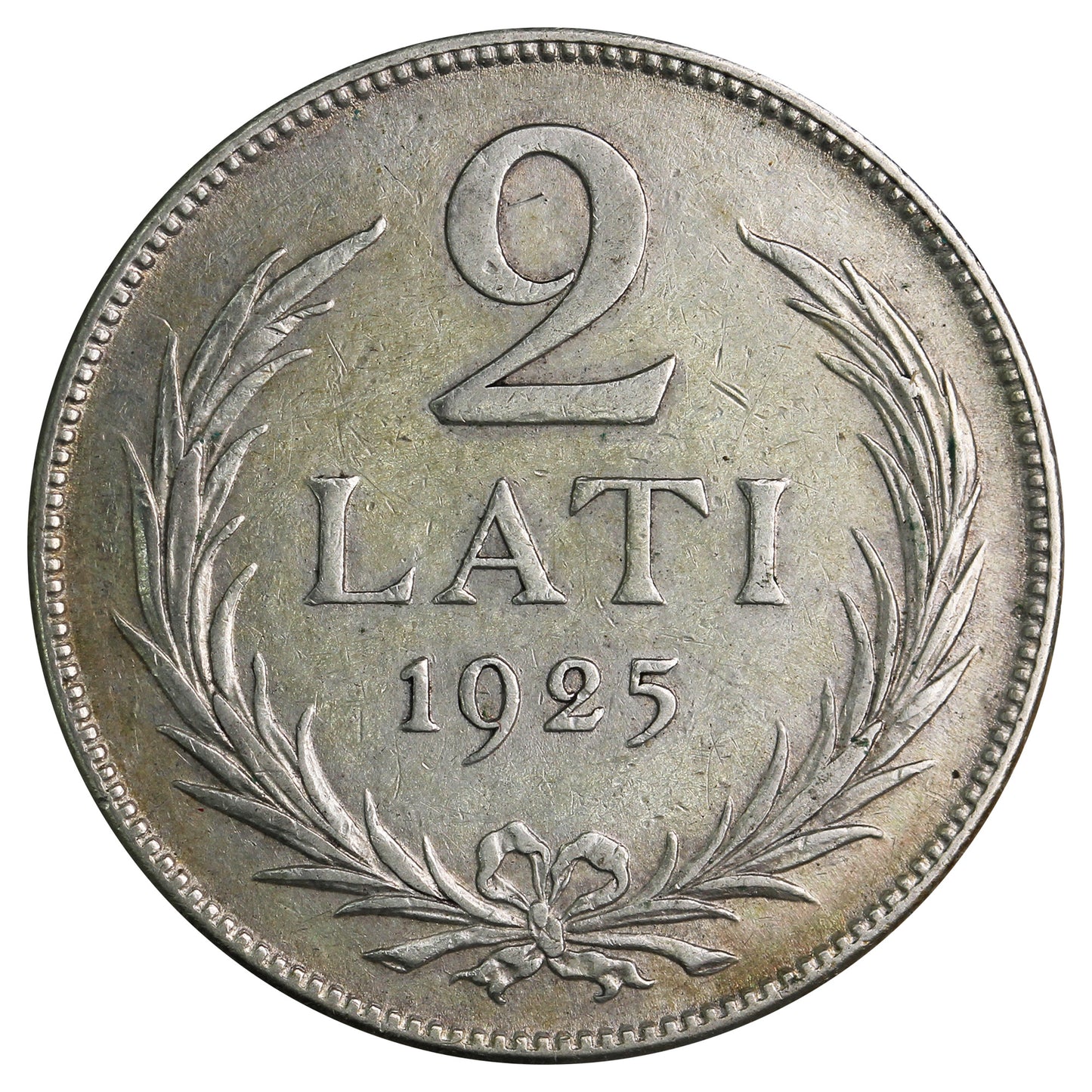 Latvia 1925 2 Lati VF-EF (VF30)