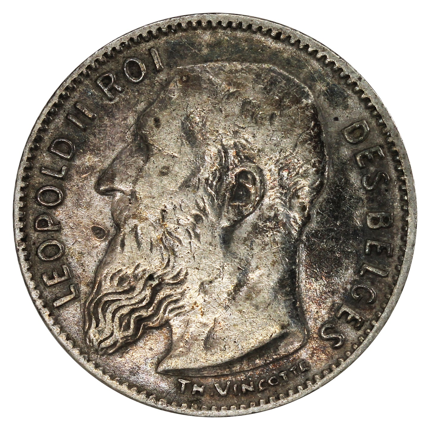 Belgium 1909 50 Centimes Extra Fine (EF40)