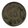Denmark 1891CS 10 Ore Almost Uncirculated (AU50) $