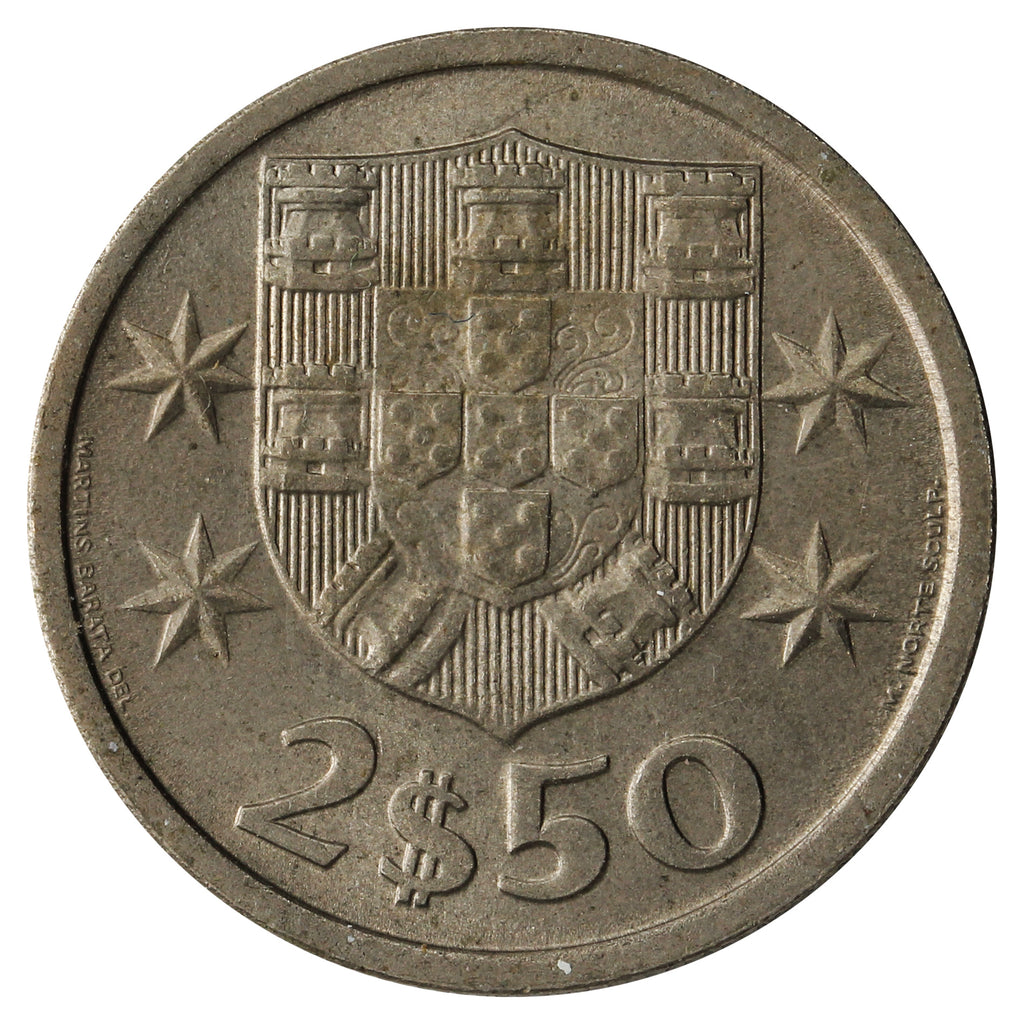 Portugal 1964 2 1/2 Escudos Uncirculated (MS60)
