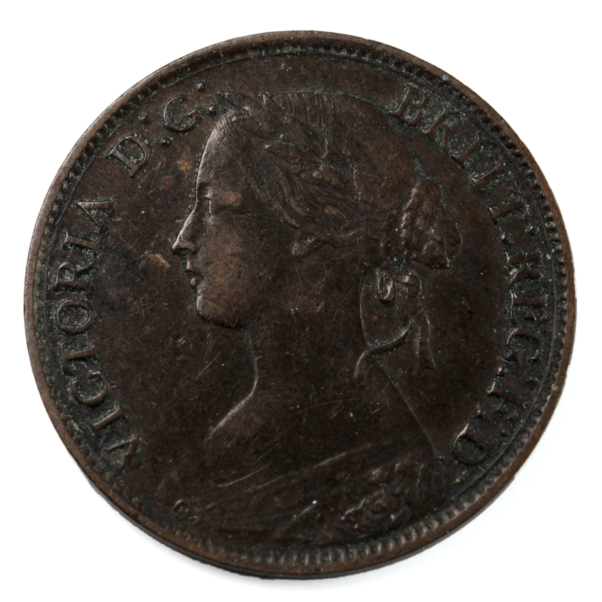 Great Britain 1860 Farthing Extra Fine (EF40) $