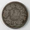 Switzerland 1850A Franc VG-F (VG10) $