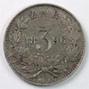 South Africa 1896 3 Pence Extra Fine (EF40) $