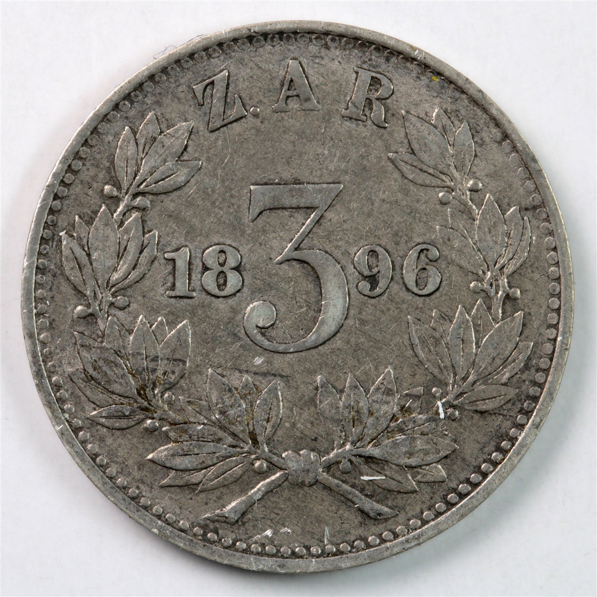South Africa 1896 3 Pence Extra Fine (EF40) $