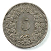 Switzerland 1905B 5 Rappen Almost Uncirculated (AU50) $