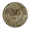 Straits Settlements 1920 50 Cents Almost Uncirculated (AU50)