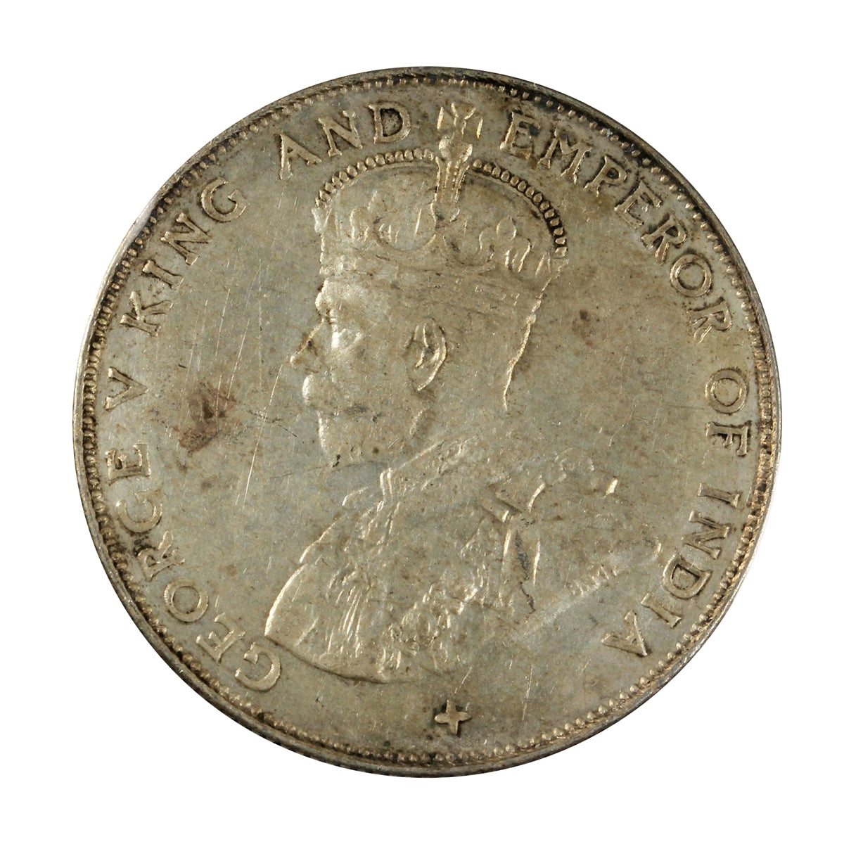 Straits Settlements 1920 50 Cents Almost Uncirculated (AU50)