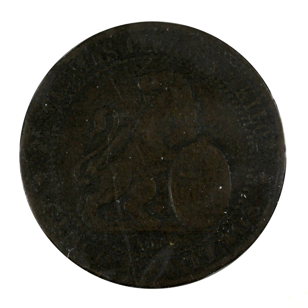 Spain 1870OM 5 Centimos VF-EF (VF-30)