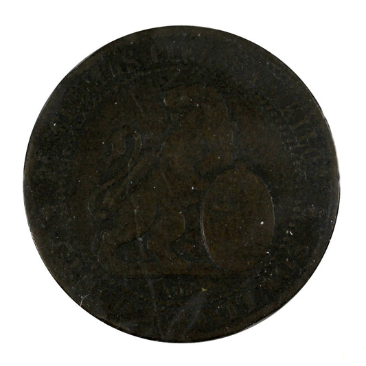 Spain 1870OM 5 Centimos VF-EF (VF-30)