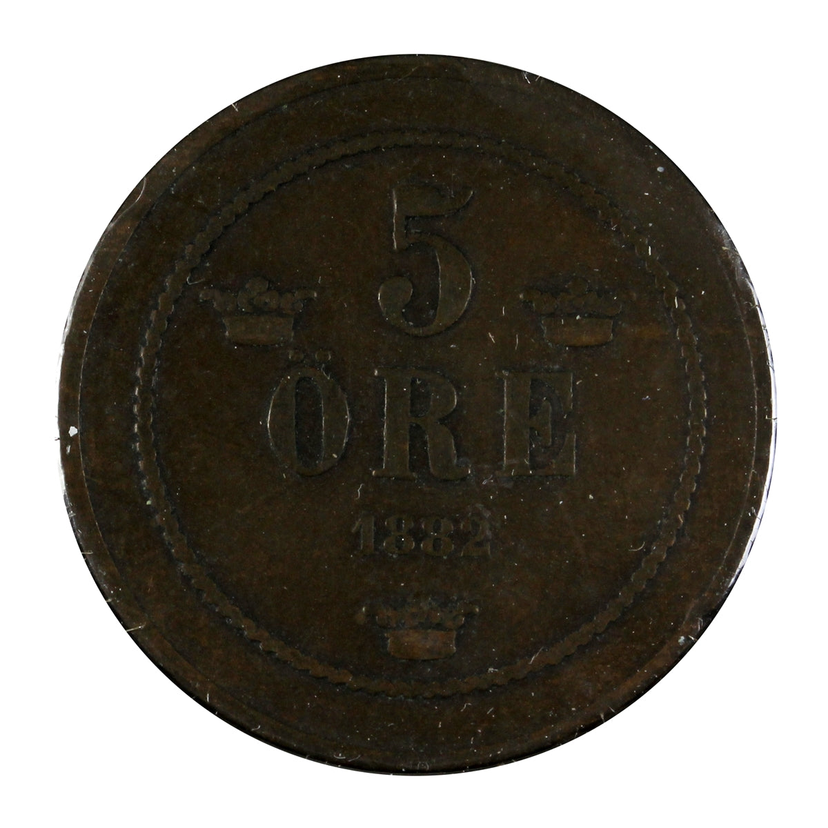 Sweden 1882 5 Ore Very Fine (VF20)