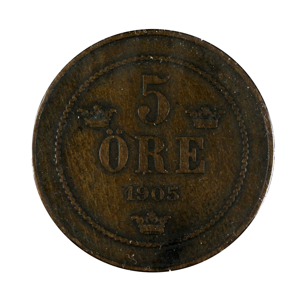 Sweden 1905 5 Ore Extra Fine (EF40)