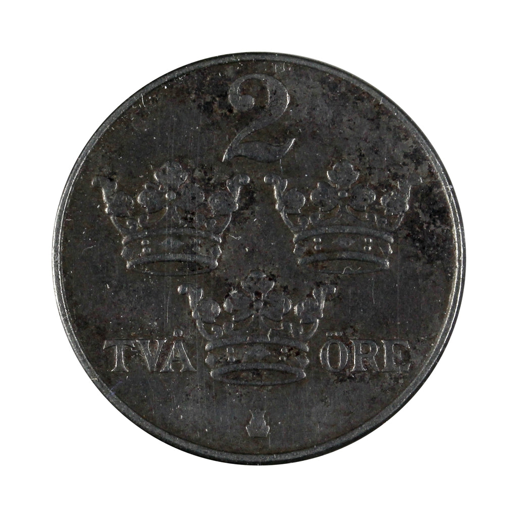 Sweden 1917 2 Ore Extra Fine (EF40)