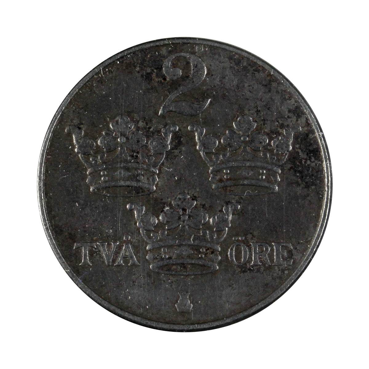 Sweden 1917 2 Ore Extra Fine (EF40)