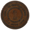 Straits Settlements 1890 Cent F-VF (F15)