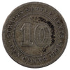Straits Settlements 1894 10 Cents F-VF (F15)