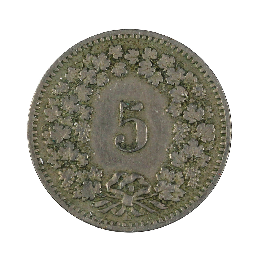 Switzerland 1883B 5 Rappen Very Fine (VF20)