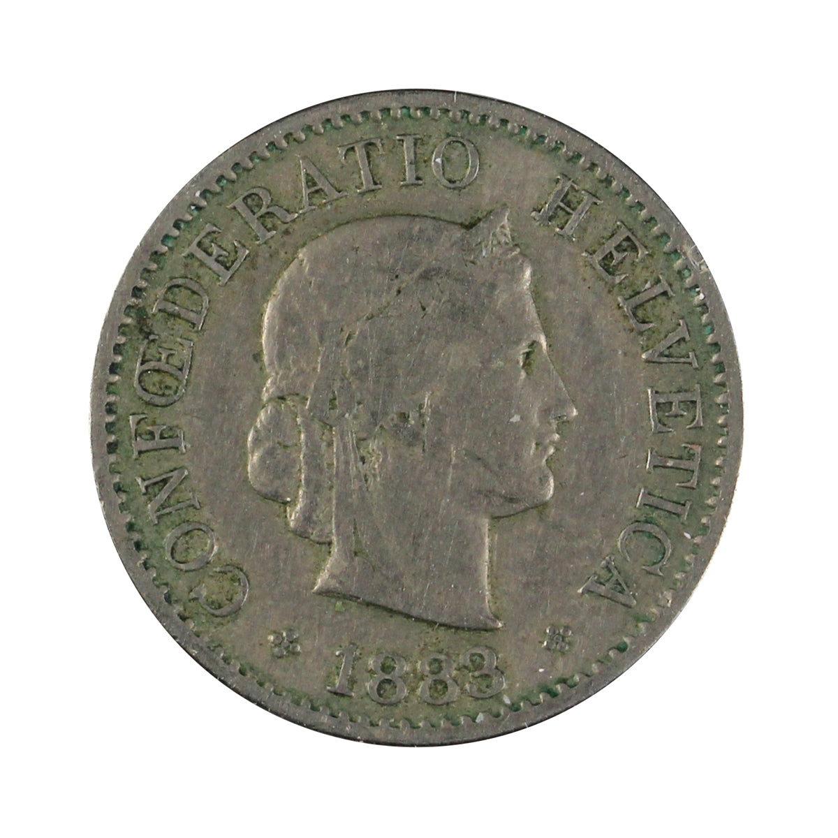 Switzerland 1883B 5 Rappen Very Fine (VF20)