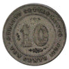 Straits Settlements 1896 10 Cents F-VF (F15)