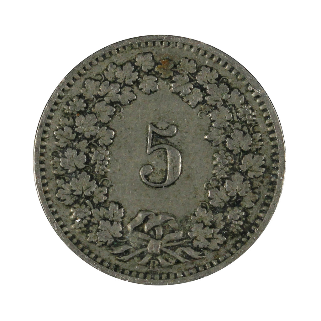 Switzerland 1898B 5 Rappen Extra Fine (EF40)