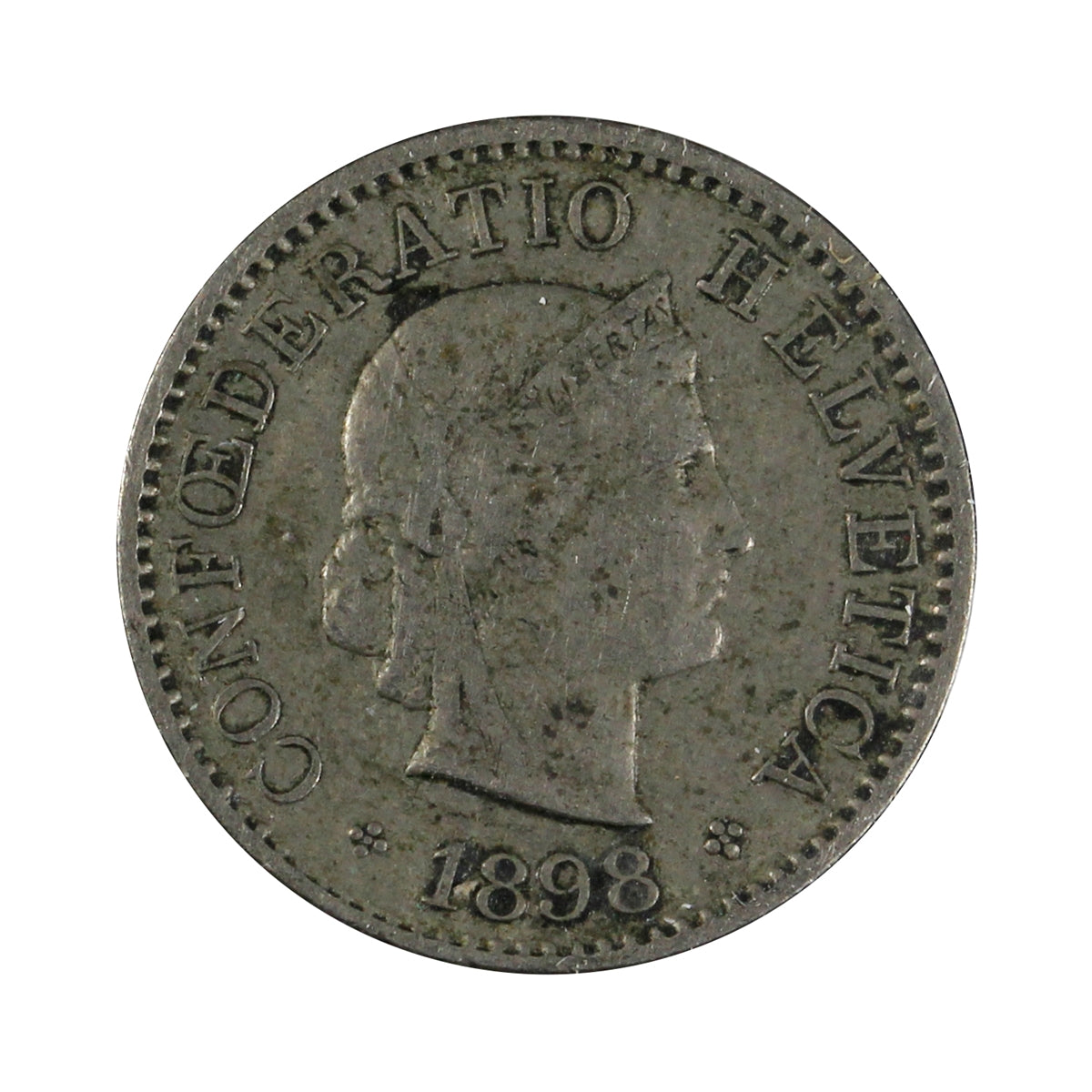 Switzerland 1898B 5 Rappen Extra Fine (EF40)