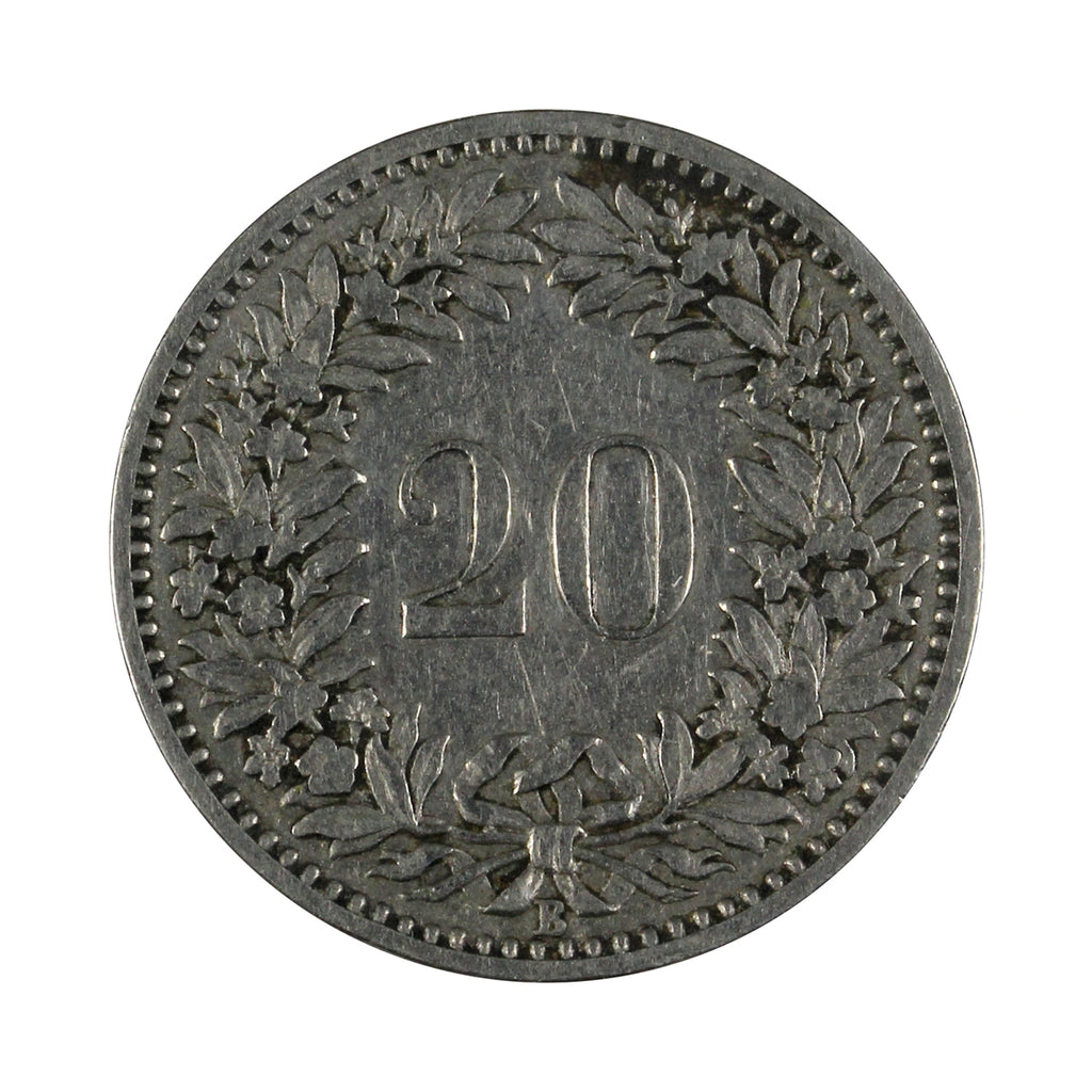 Switzerland 1900B 20 Rappen Extra Fine (EF40)