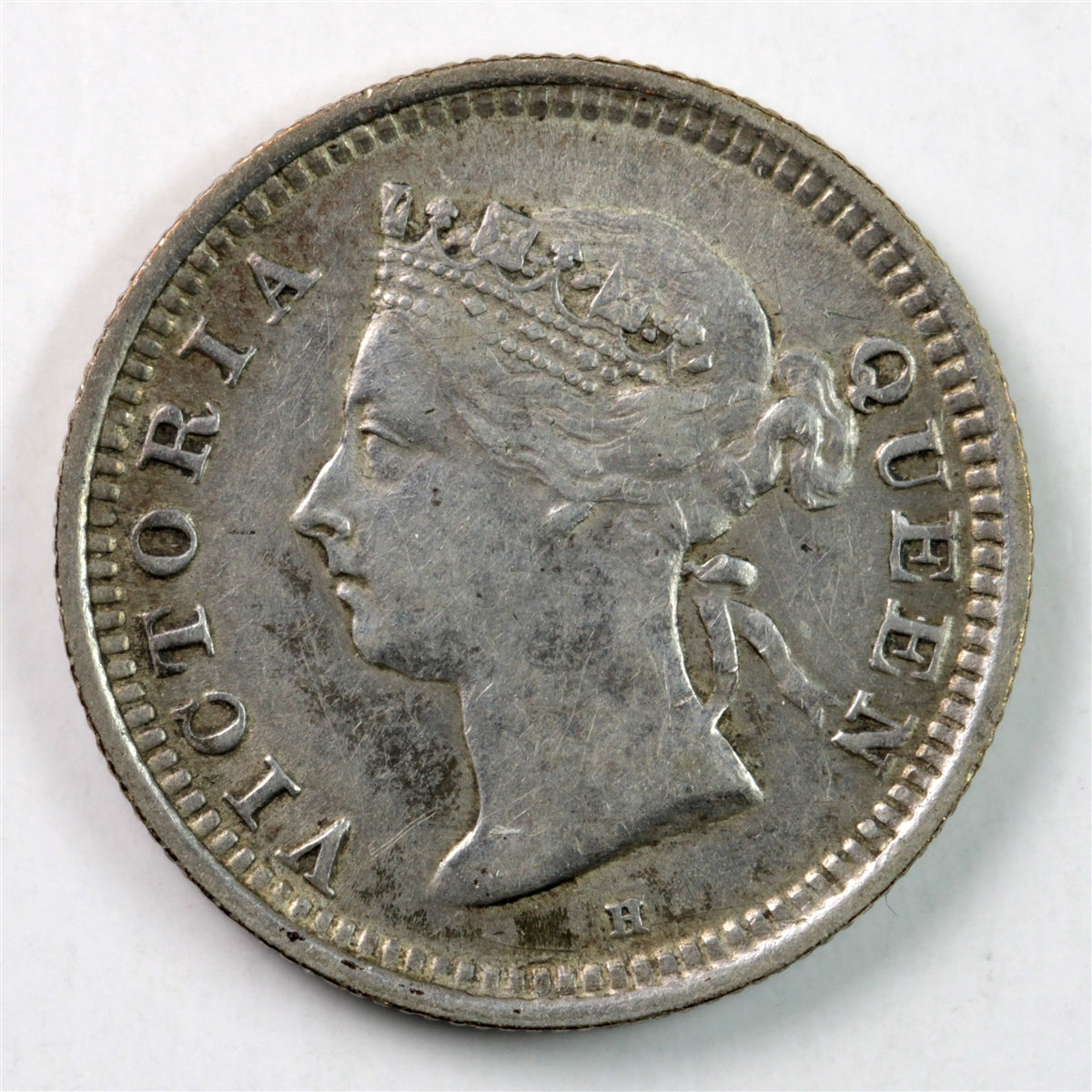 Straits Settlements 1897H 5 Cents Extra Fine (EF40) $