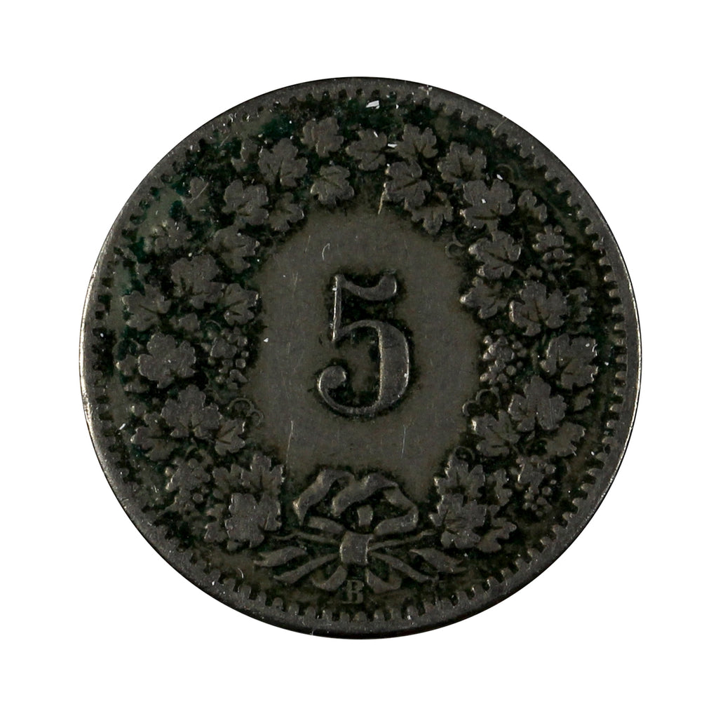 Switzerland 1906B 5 Rappen Extra Fine (EF40)