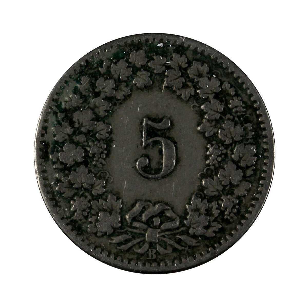 Switzerland 1906B 5 Rappen Extra Fine (EF40)