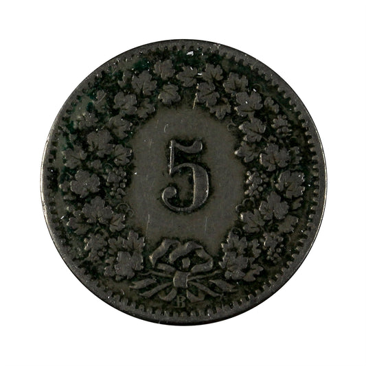 Switzerland 1906B 5 Rappen Extra Fine (EF40)