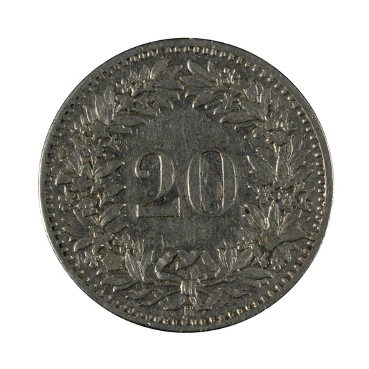Switzerland 1906B 20 Rappen Extra Fine (EF40)