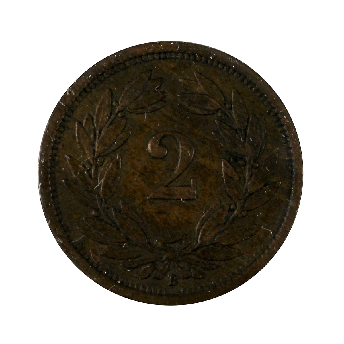 Switzerland 1919B 2 Rappen Extra Fine (EF40)