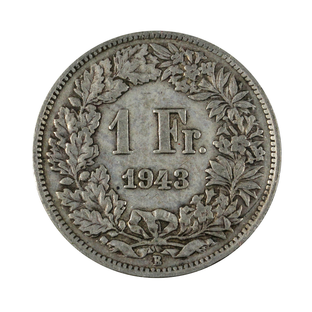 Switzerland 1943B Franc Extra Fine (EF40)