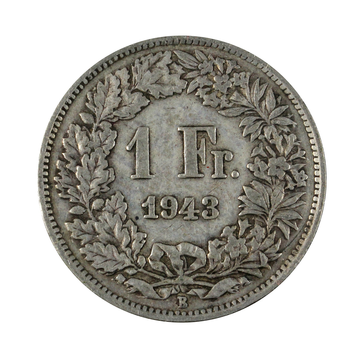 Switzerland 1943B Franc Extra Fine (EF40)